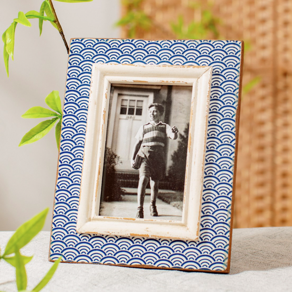 Sass & Belle Blue Wave Photo Frame